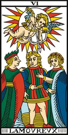 Carte de Tarot - L'Amoureux